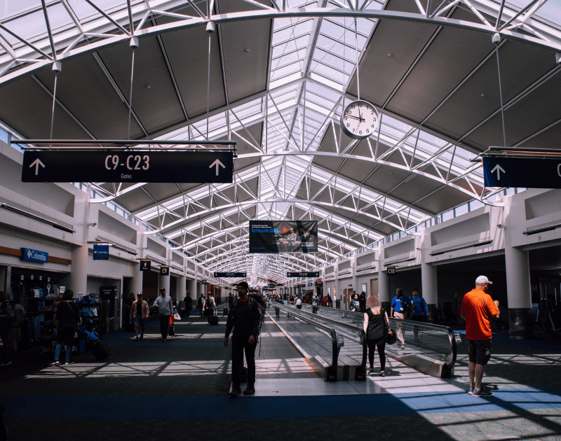 Flughafen-Gates