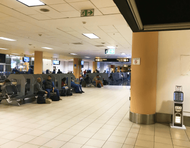 Medium sized Brick station in airport