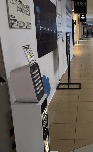 Estación media de Brick en un aeropuerto de Perú