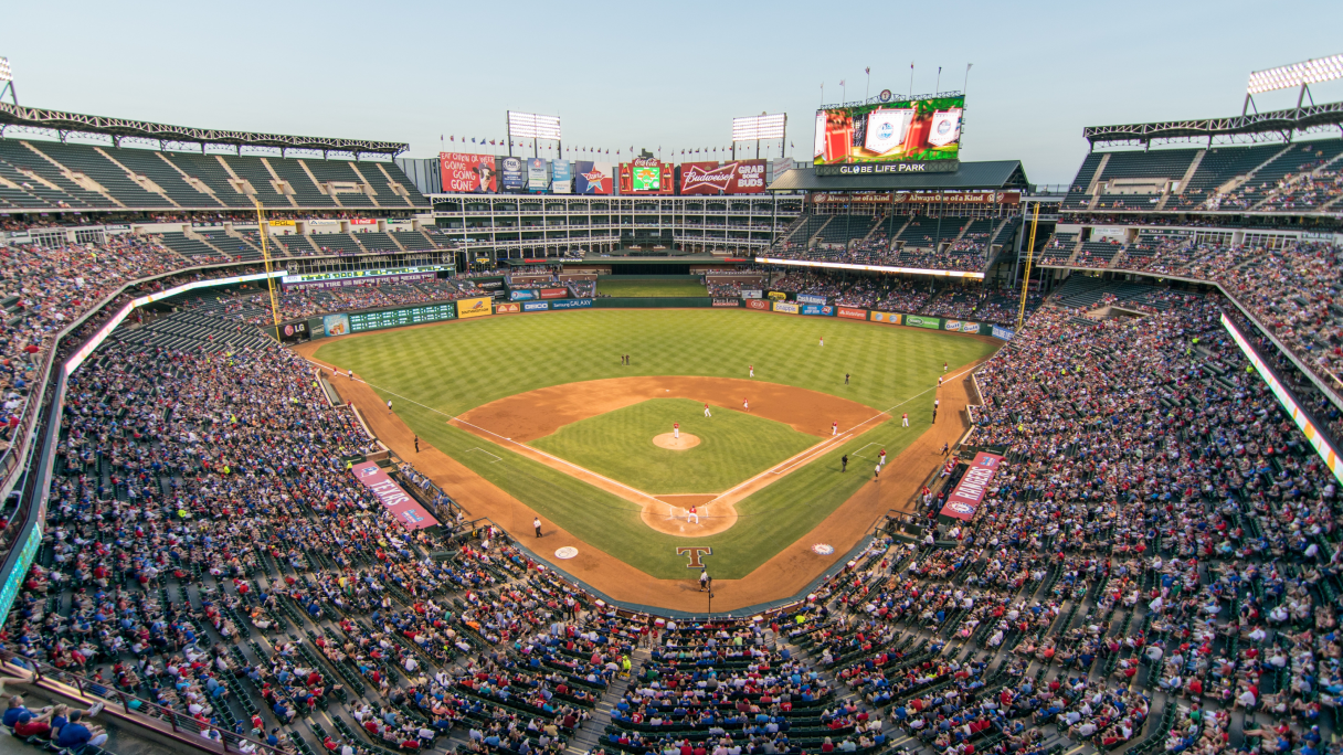 Egy baseball stadion képe