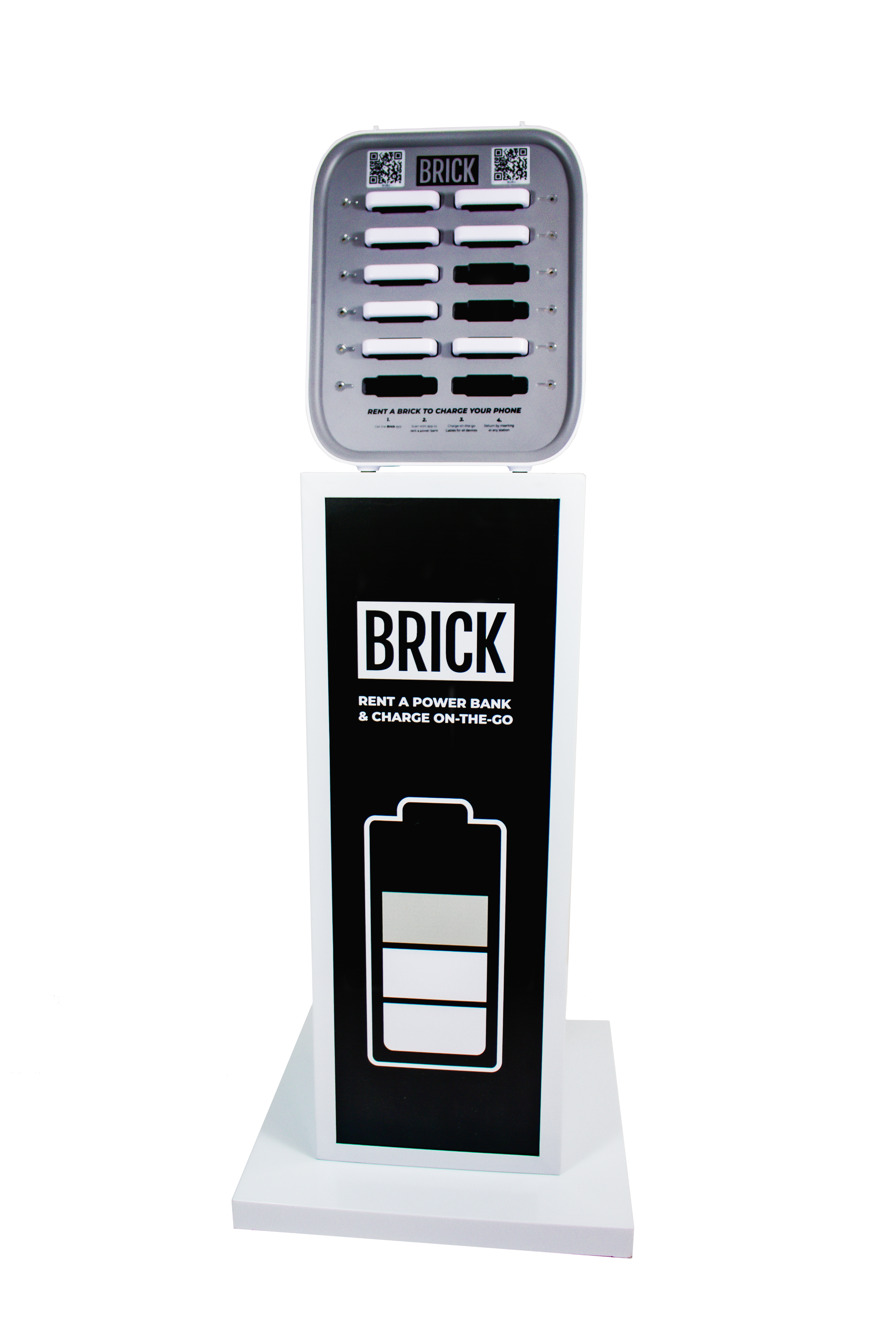 Stanica na prenájom dvanástich slotov Brick na stánku