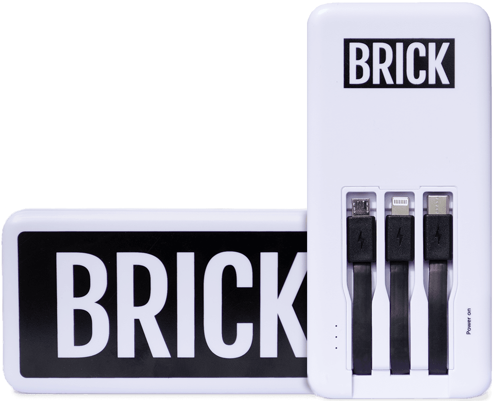 Due power bank Brick, uno sul lato